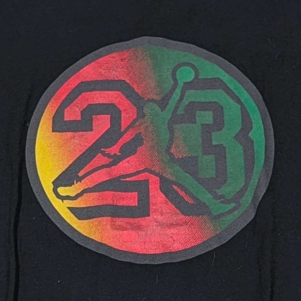 Jordan Brand Men's XL Rasta Jumpman 23 Graphic T-Shirt Black Short Sleeve Tee